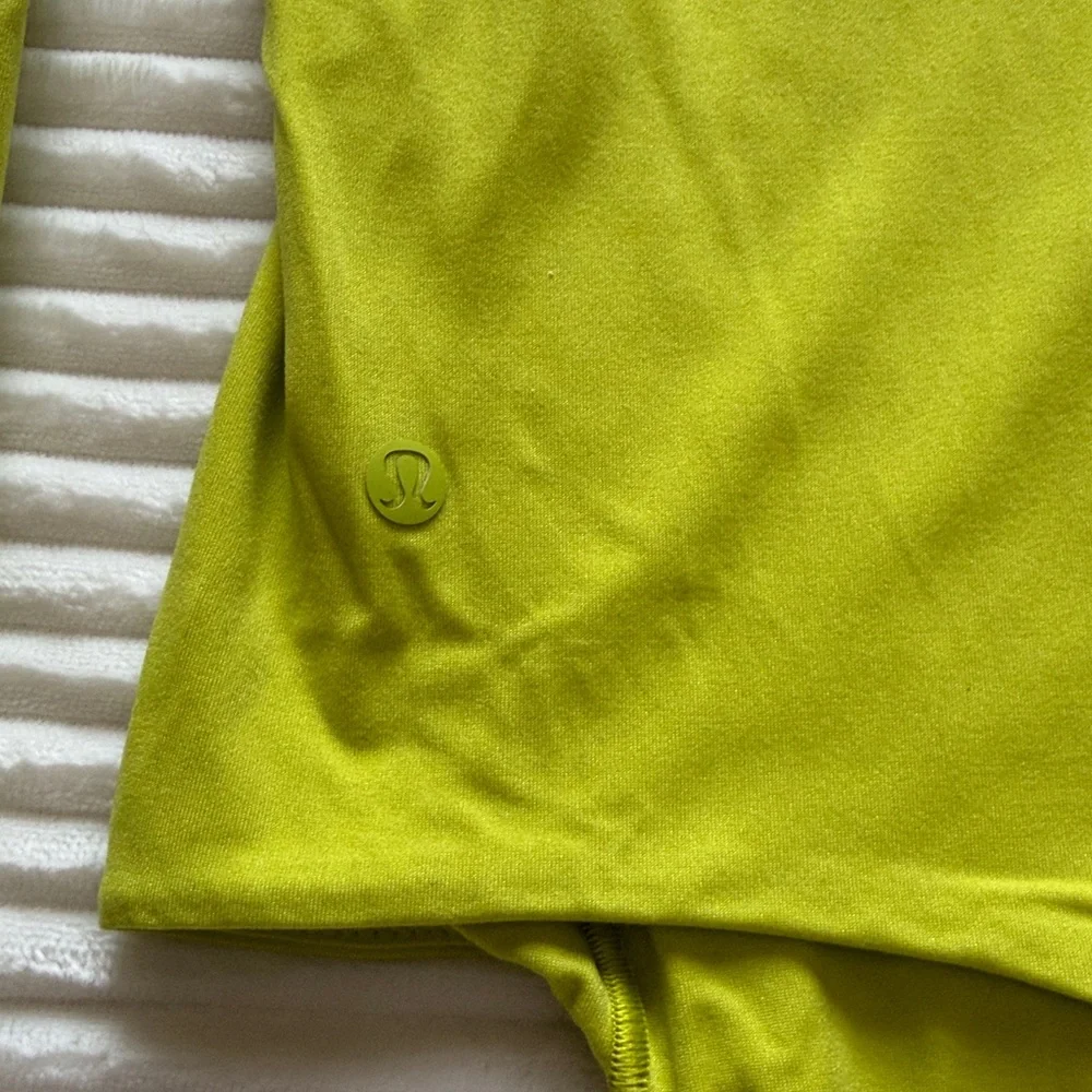 Lululemon Wundermost Ultra-Soft Nulu Square-Neck Long-Sleeve Bodysuit Lichen Lim - Picture 11 of 12